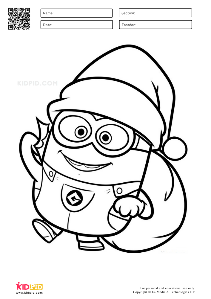 Free minions coloring pages