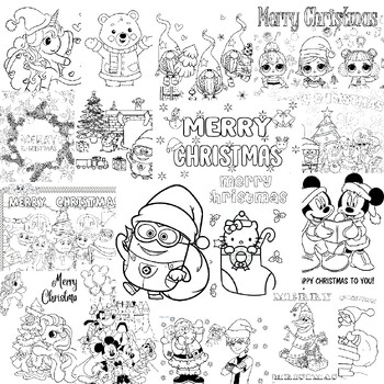 Cartoon christmas coloring pagesdisney christmas printable coloring sheets