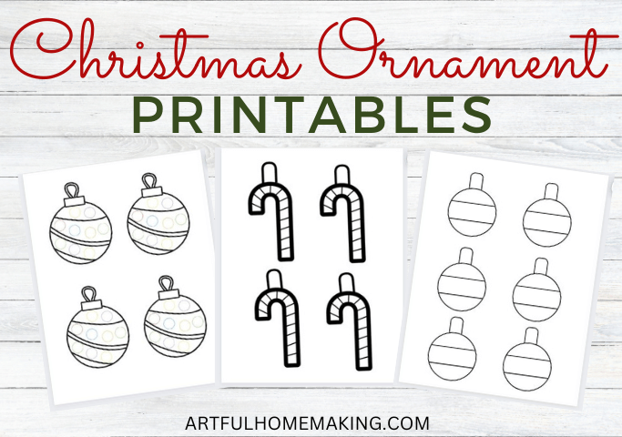 Free christmas ornaments printable pages