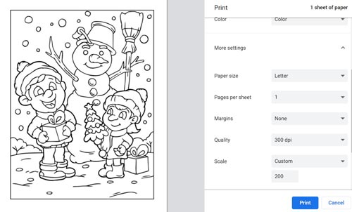 Christmas coloring pages