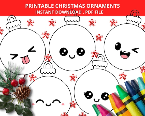 Printable christmas coloring pages xmas ornaments coloring crafts christmas decorations cute christmas tree balls coloring pages emoji