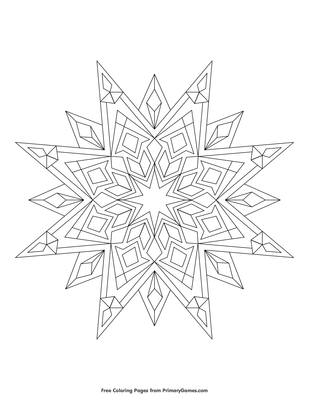 Star coloring page â free printable pdf from