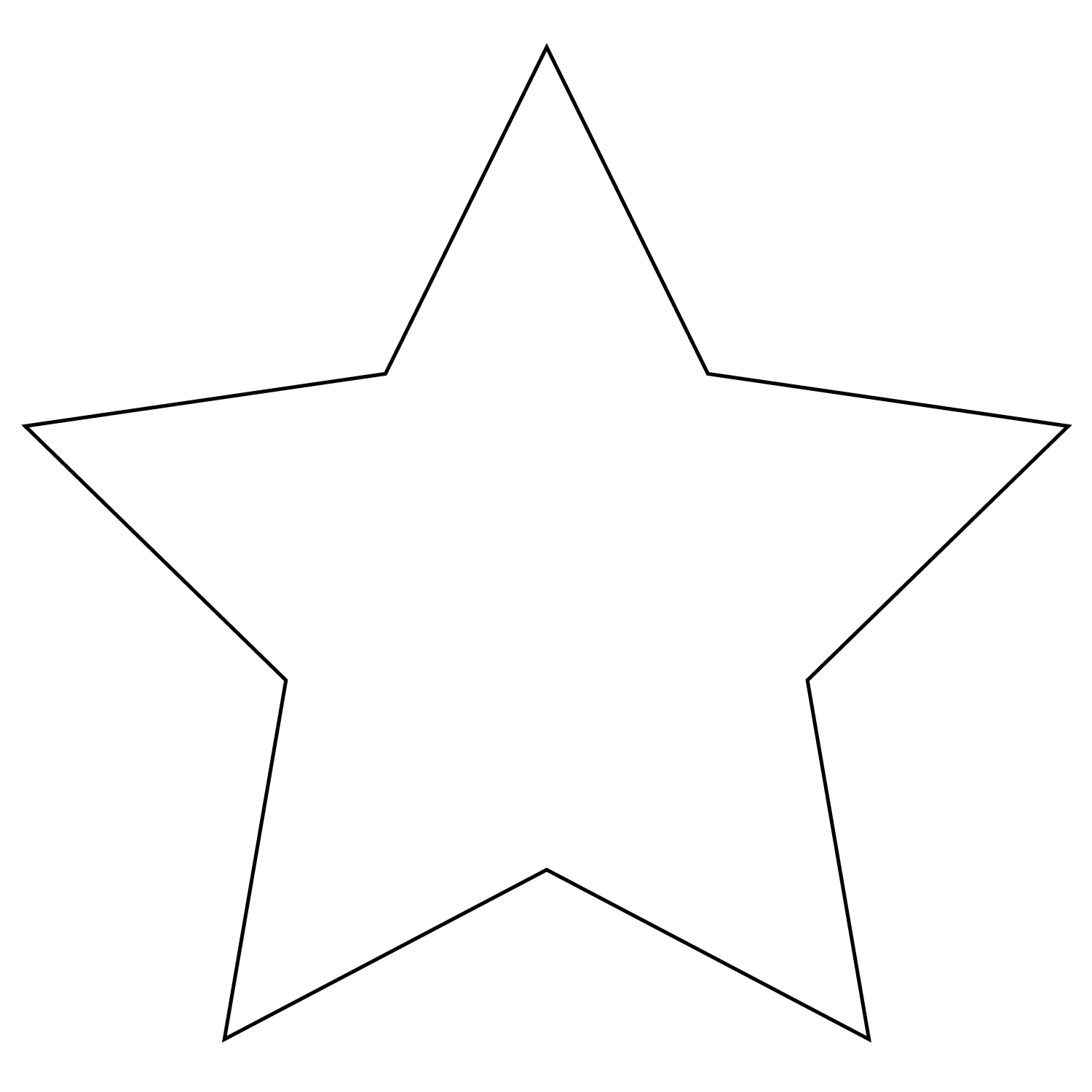 Stars coloring pages