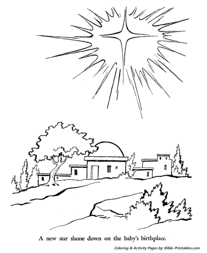 The christmas story coloring pages