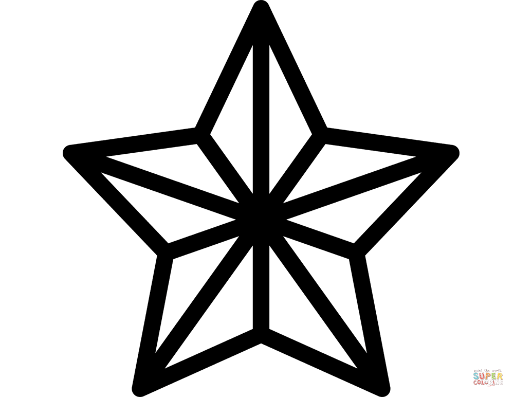 Christmas star coloring page free printable coloring pages