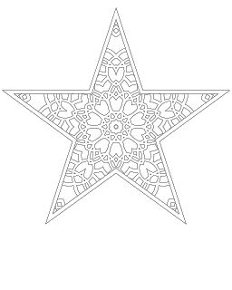 Printable paper star tree topper paper stars coloring pages christmas tree star topper