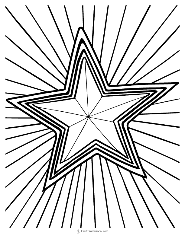 Christmas star coloring pages