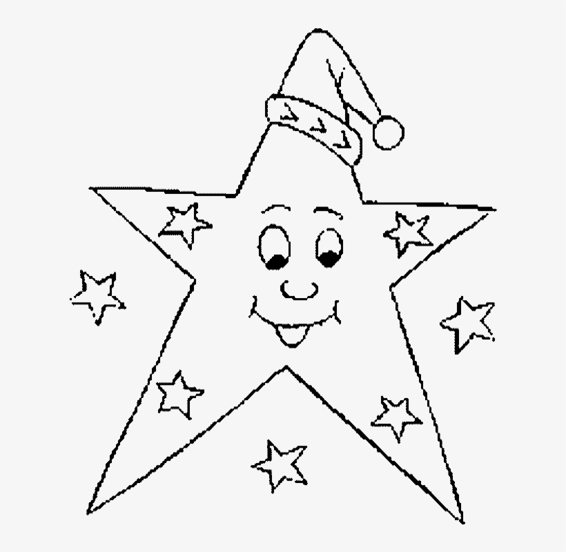 Star coloring sheets for christmas