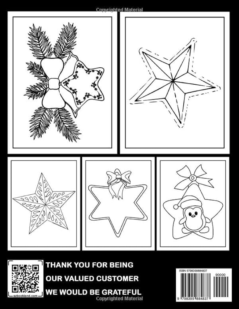 Christmas star coloring book for kids enjoy christmas