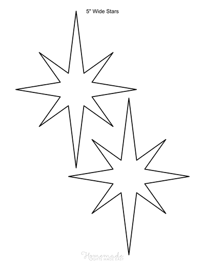 Free printable star templates outlines