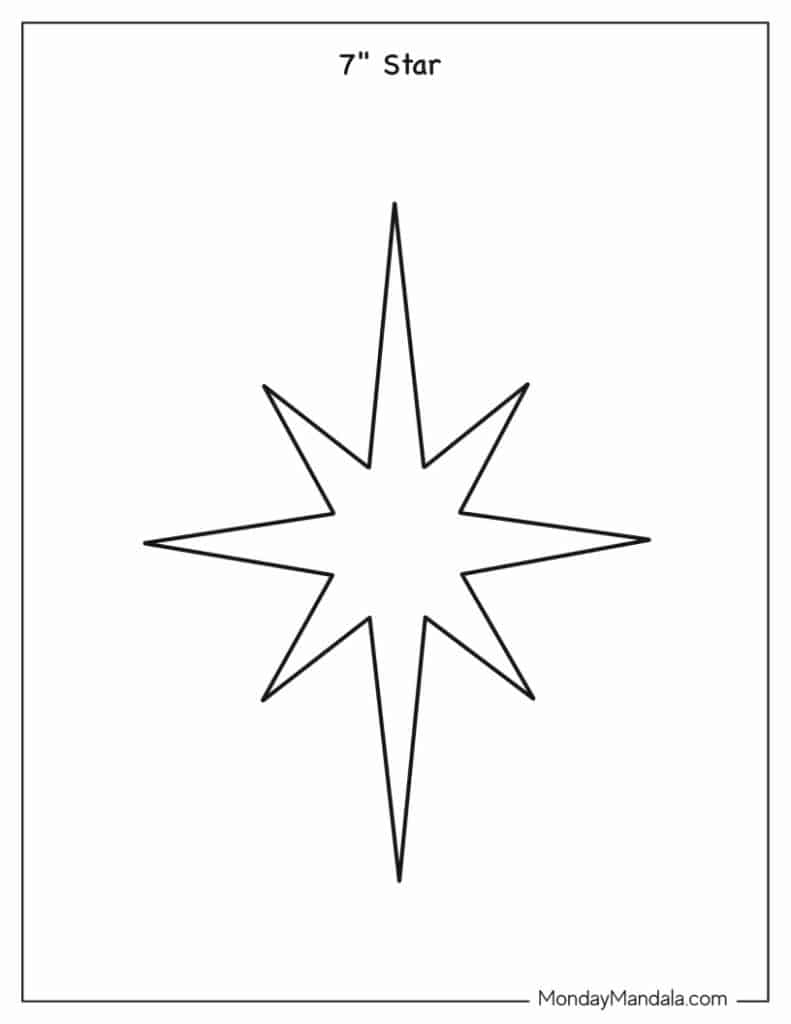 Star templates free pdf printables