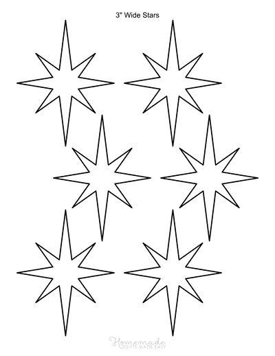 Free printable star templates outlines