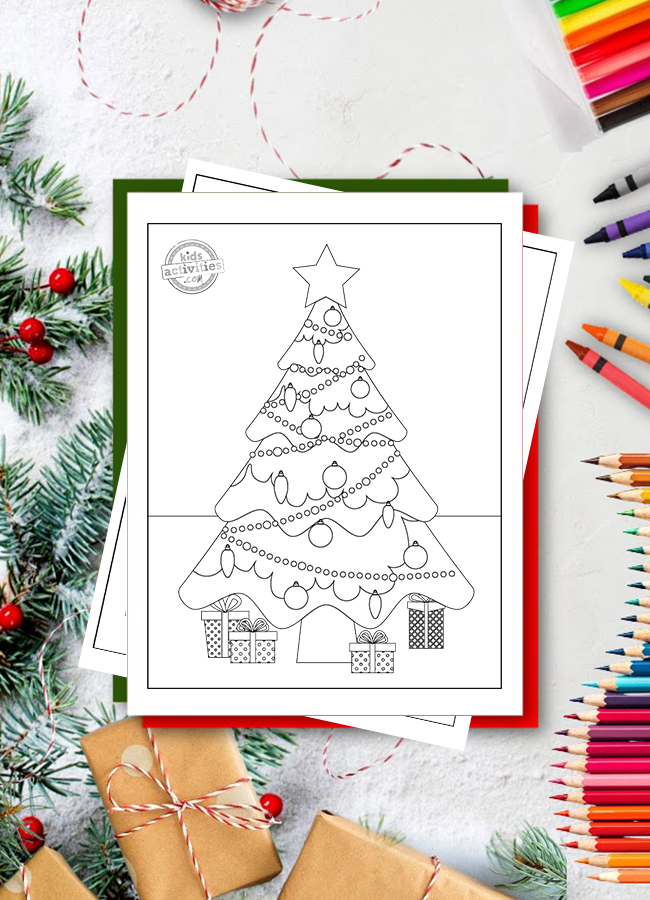 Cheery christmas tree coloring page perfect for the holiday season kids activities blog