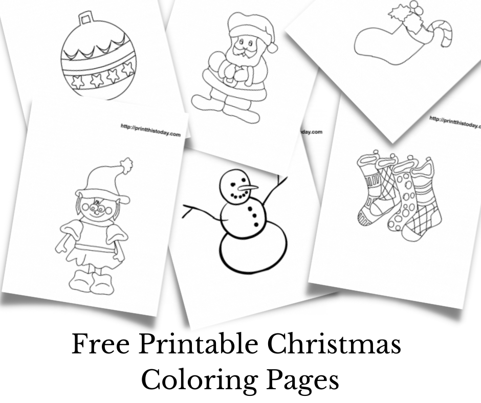 Free printable christmas coloring pages