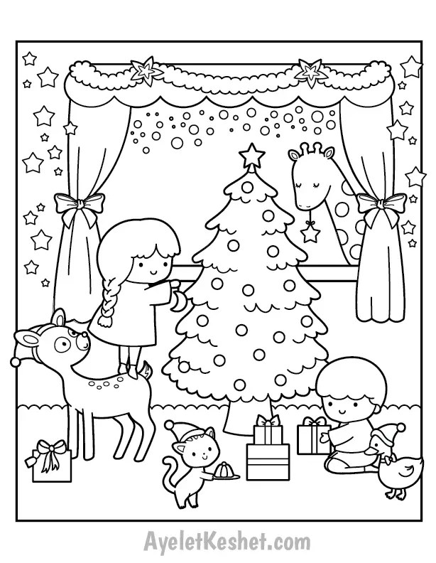 Free printable christmas coloring pages for kids