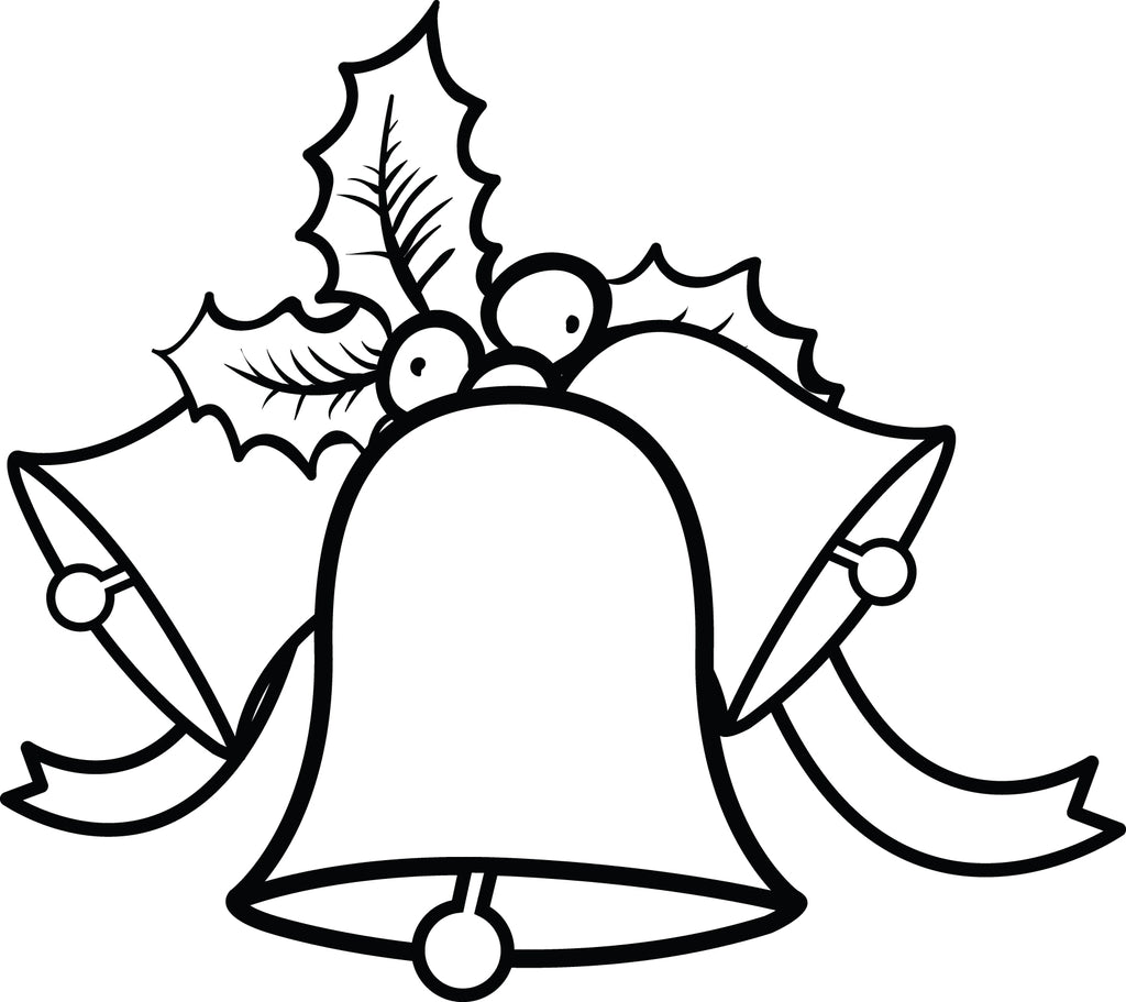 Printable christmas bells coloring page for kids â