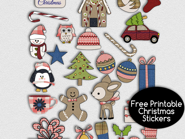 Free printable christmas stickers