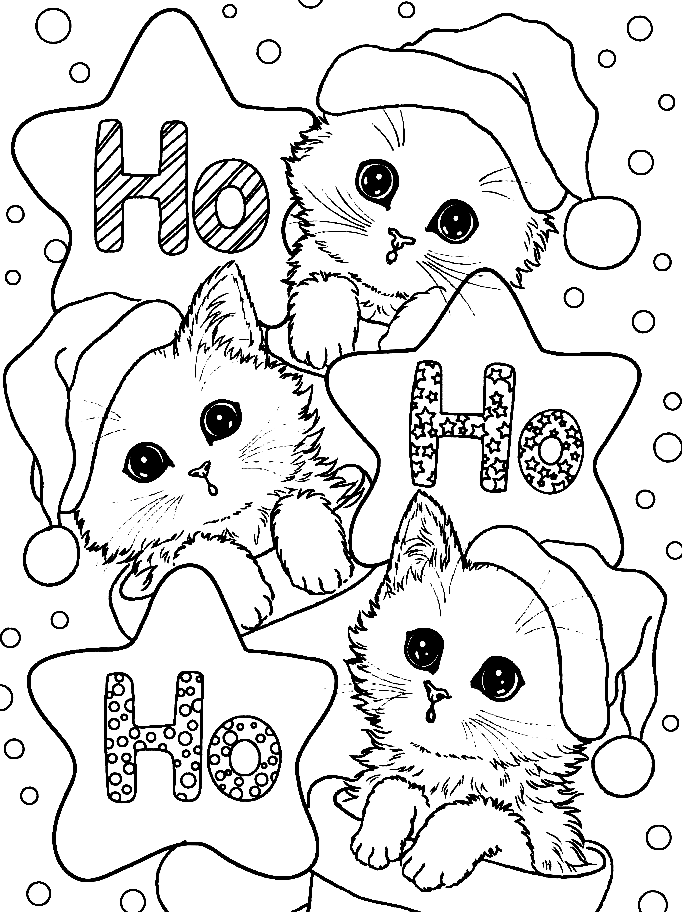 Cute christmas coloring pages printable for free download