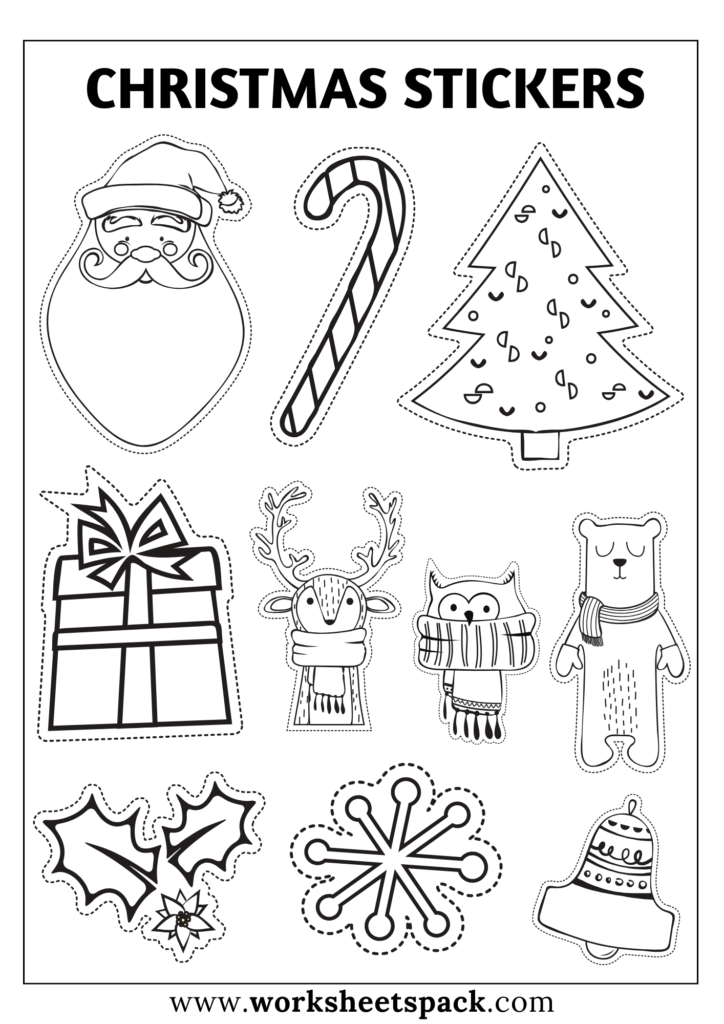 Free christmas coloring pages for kids