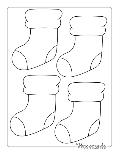 Best christmas stocking coloring pages printable stocking templates