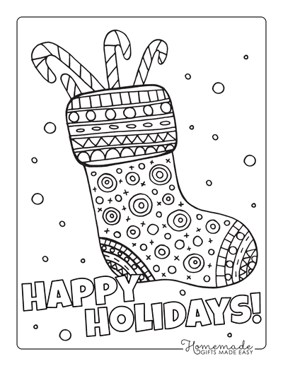 Best christmas stocking coloring pages printable stocking templates