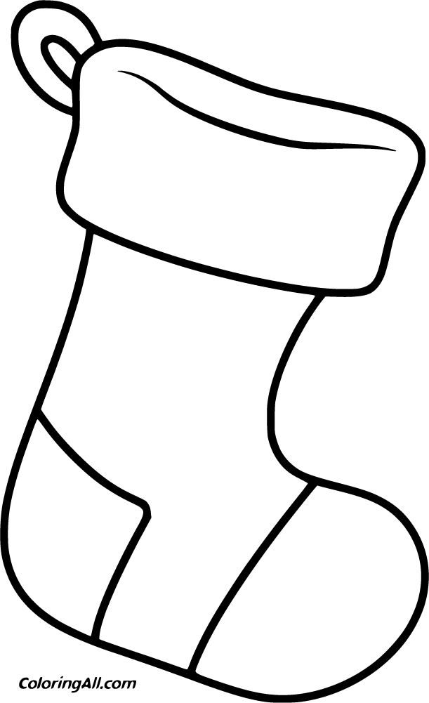 Christmas stocking coloring pages