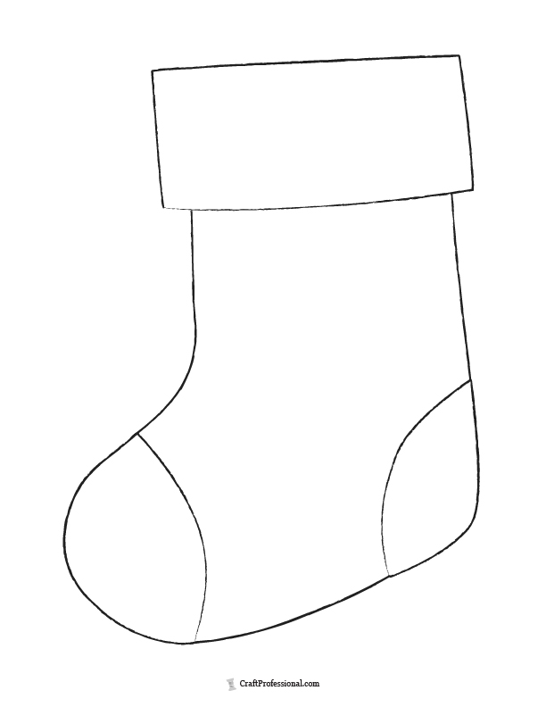 Christmas stocking coloring pages free