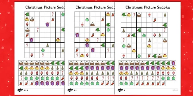 Christmas sudoku x teacher made