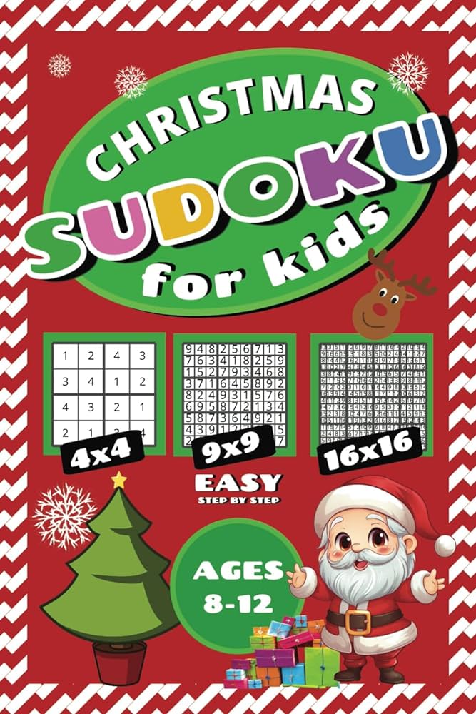 Christmas sudoku for kids ages