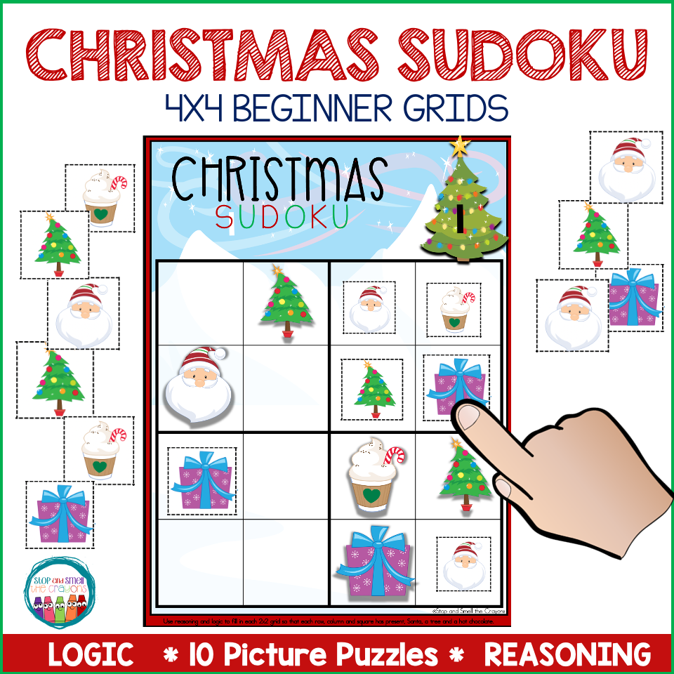 Christmas sudoku puzzles
