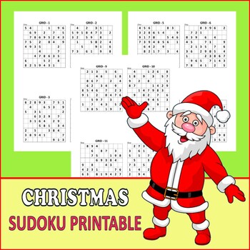 Christmas sudoku game printable pdf