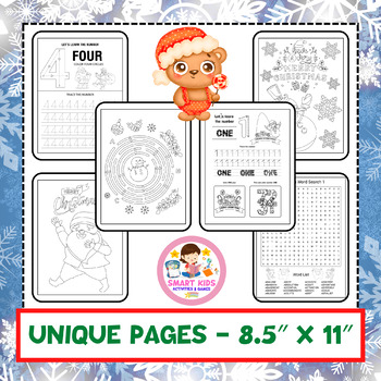 Christmas activity book for kids fun games maze word search sudoku more made by teachers