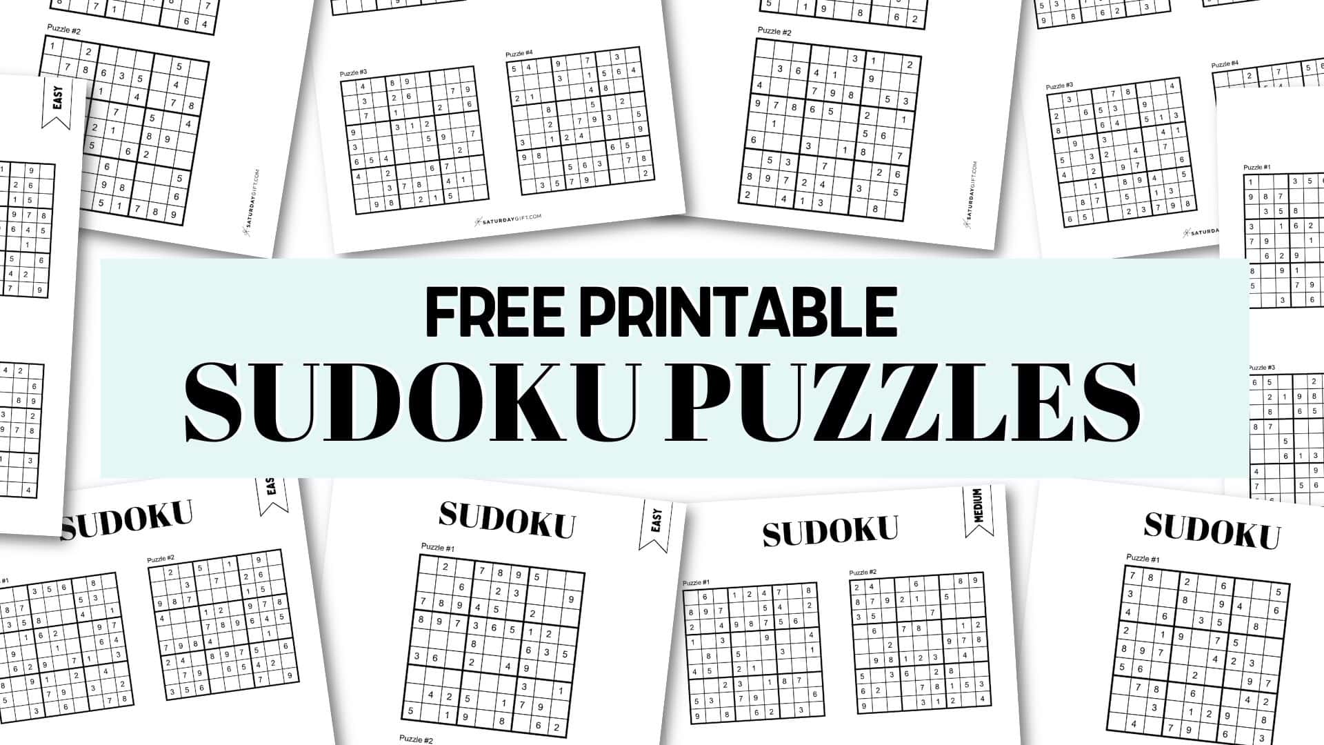 Free printable sudoku puzzles