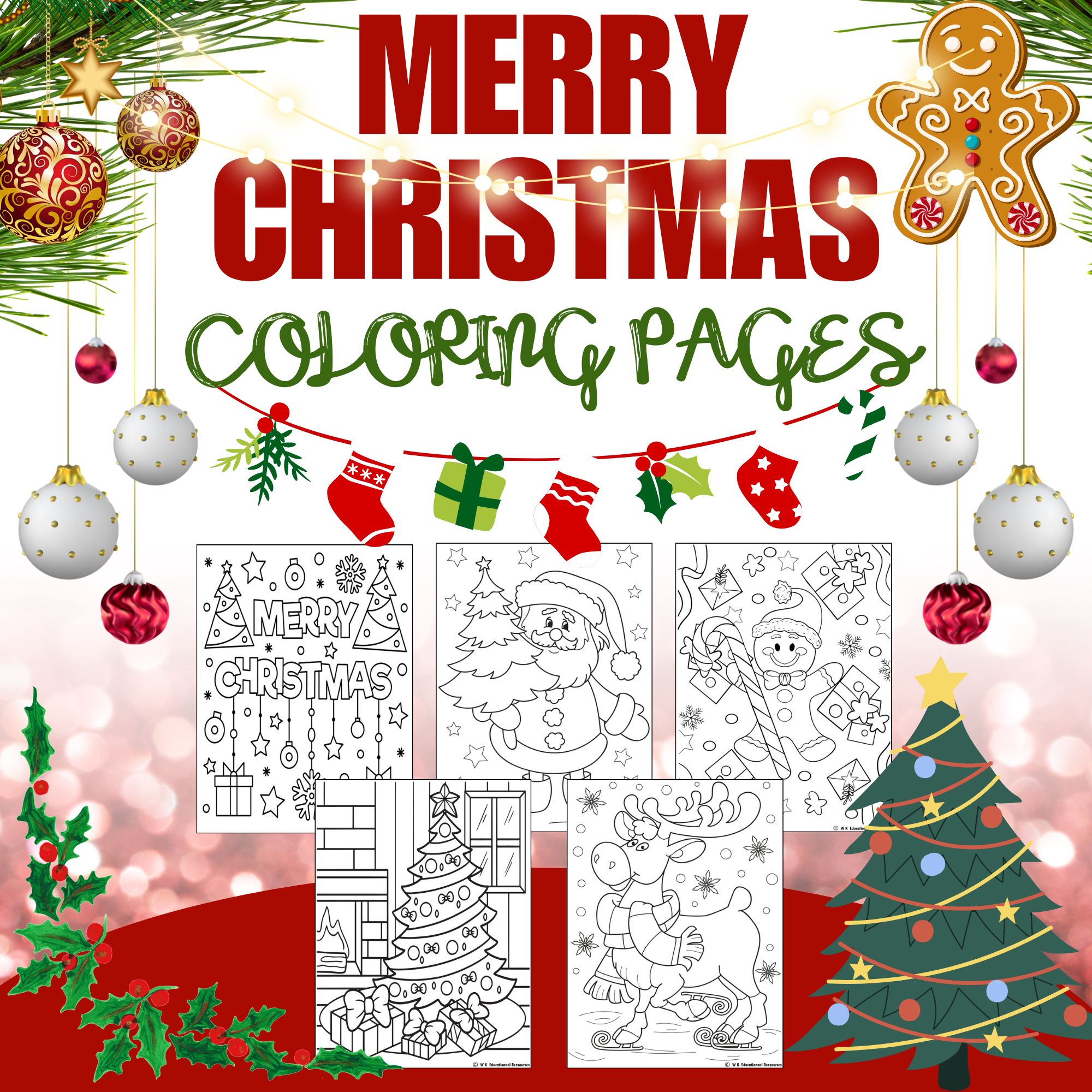 Merry christmas game maze crossword word search sudoku i spay winter made by teachers