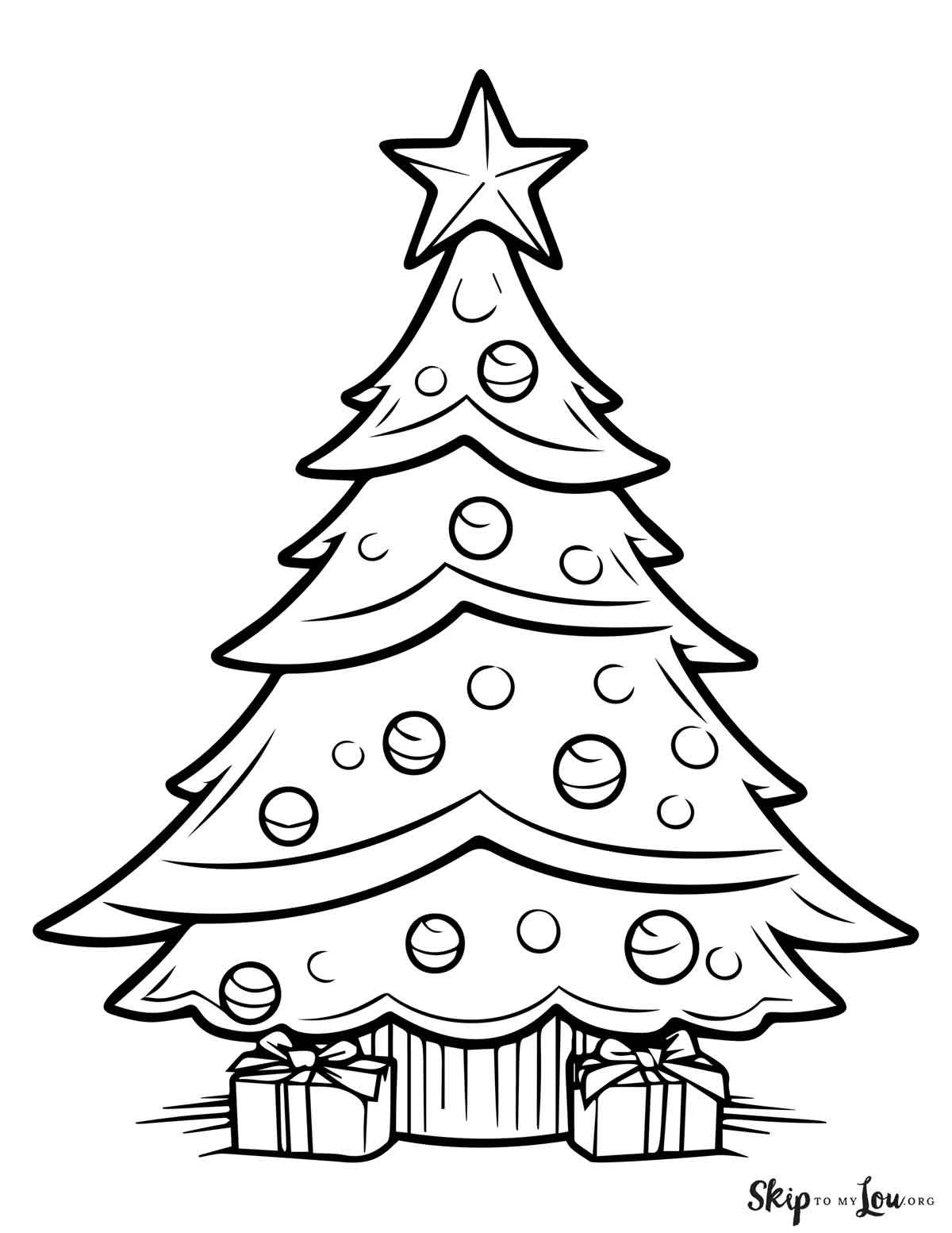 Free christmas tree coloring pages for festive fun skip to my lou