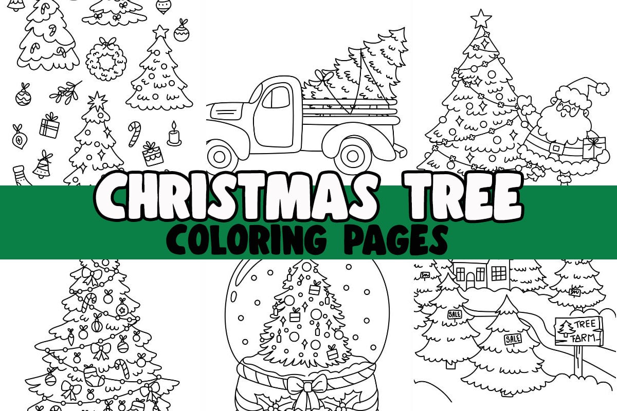 Christmas tree coloring pages free printables