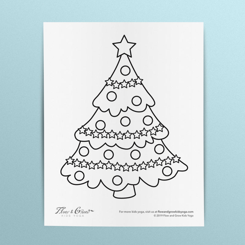 Christmas tree coloring pages