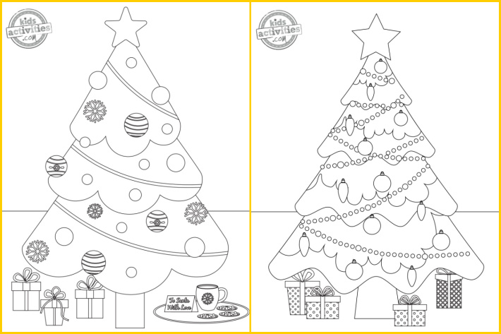 Cheery christmas tree coloring page perfect for the holiday season kids activities blog