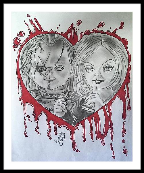 Bride of chucky framed art prints for sale