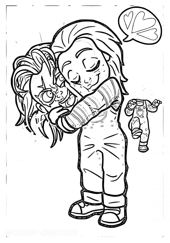 Chucky coloring pages wonder day â coloring pages for children and adults