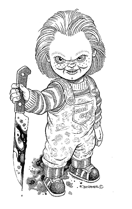 Chucky coloring pages