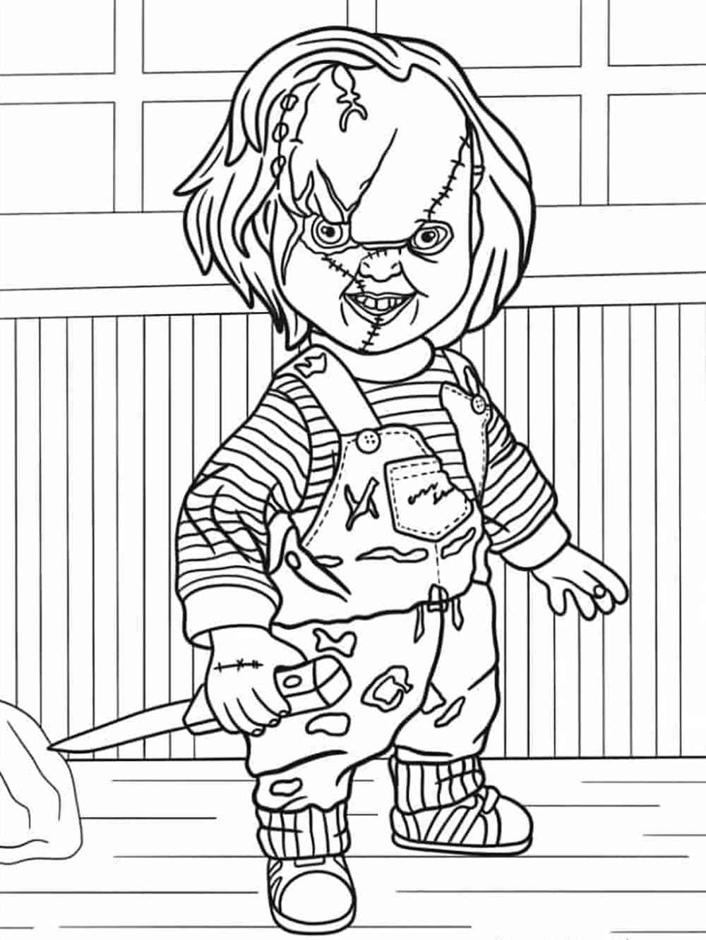 Chucky coloring pages