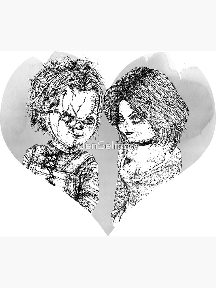 Chucky and tiffany ever magnet for sale by jenselmore