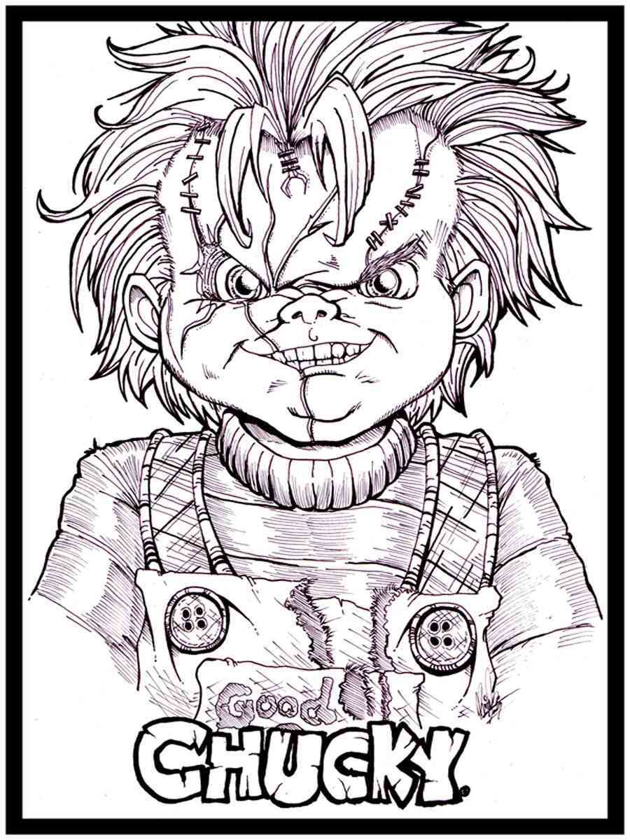 Chucky coloring pages