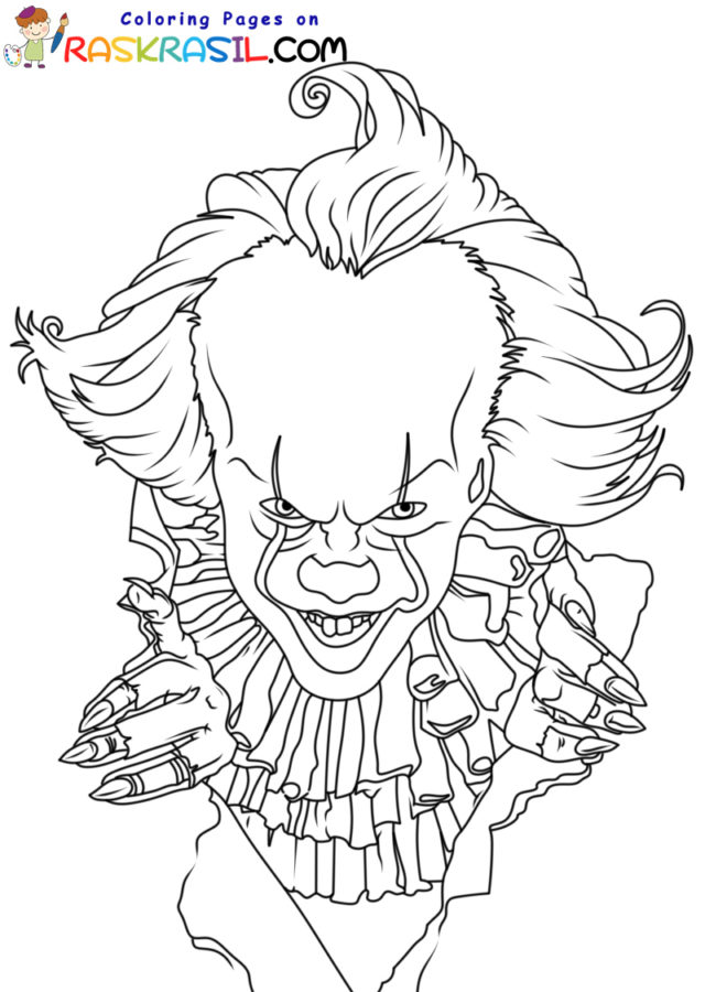 Horror movies coloring pages