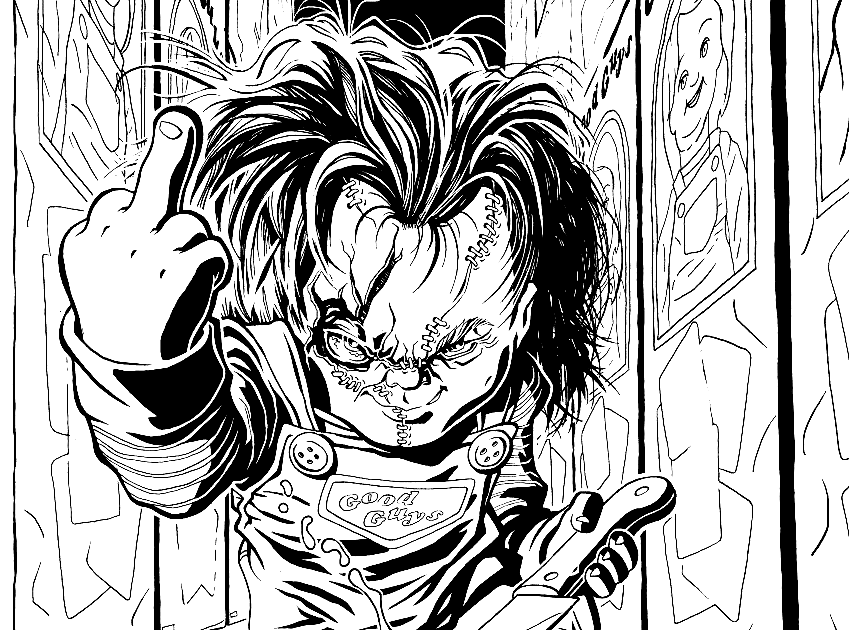 Chucky coloring pages printable for free download