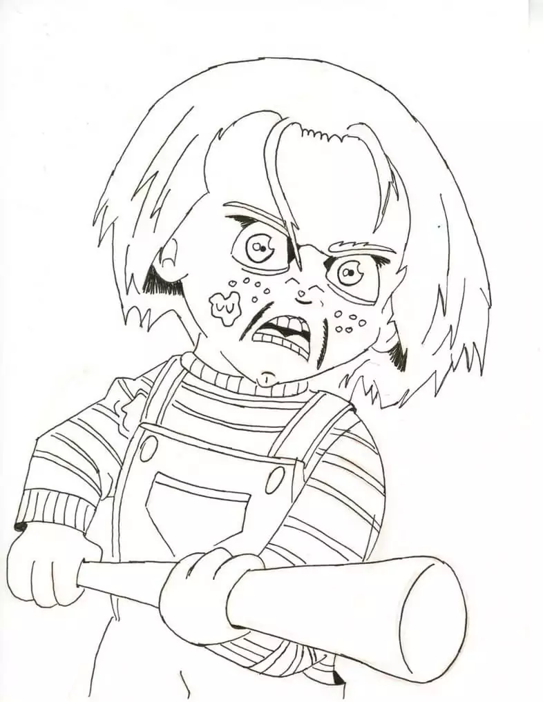 Chucky malvorlagen