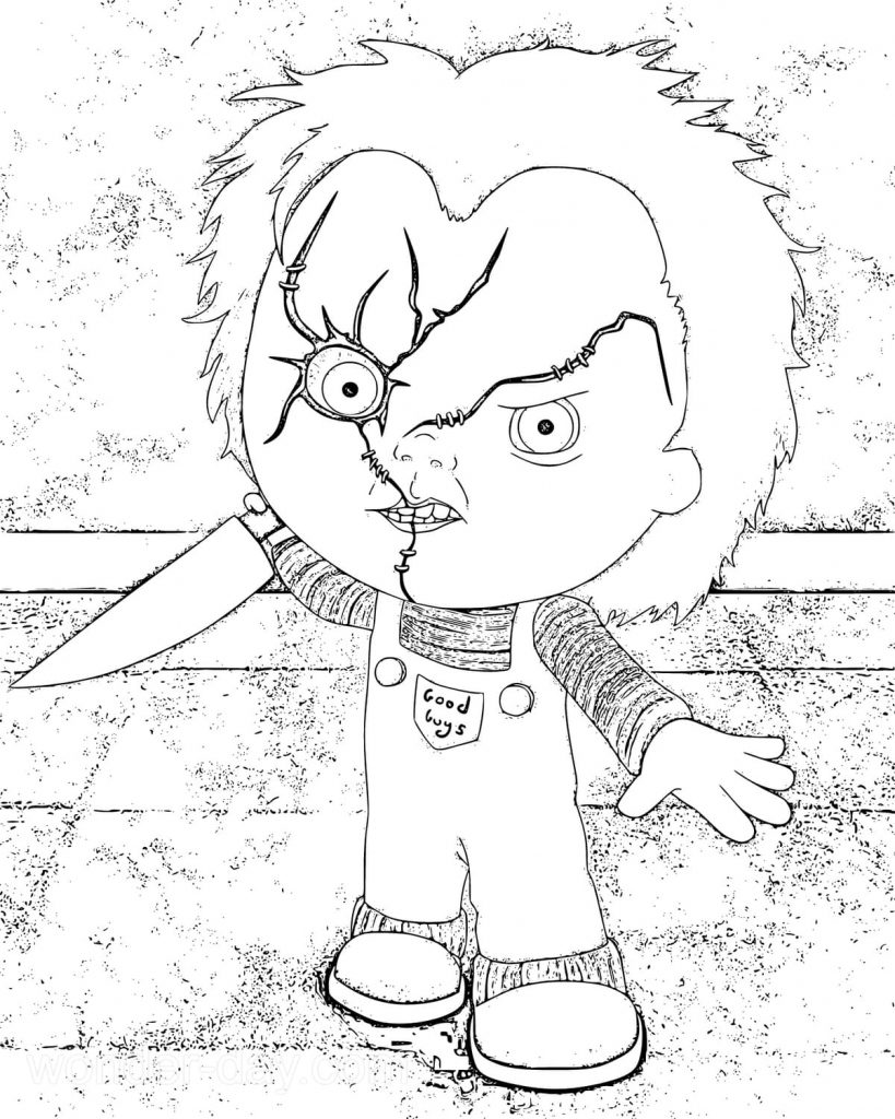 Chucky coloring pages wonder day â coloring pages for children and adults