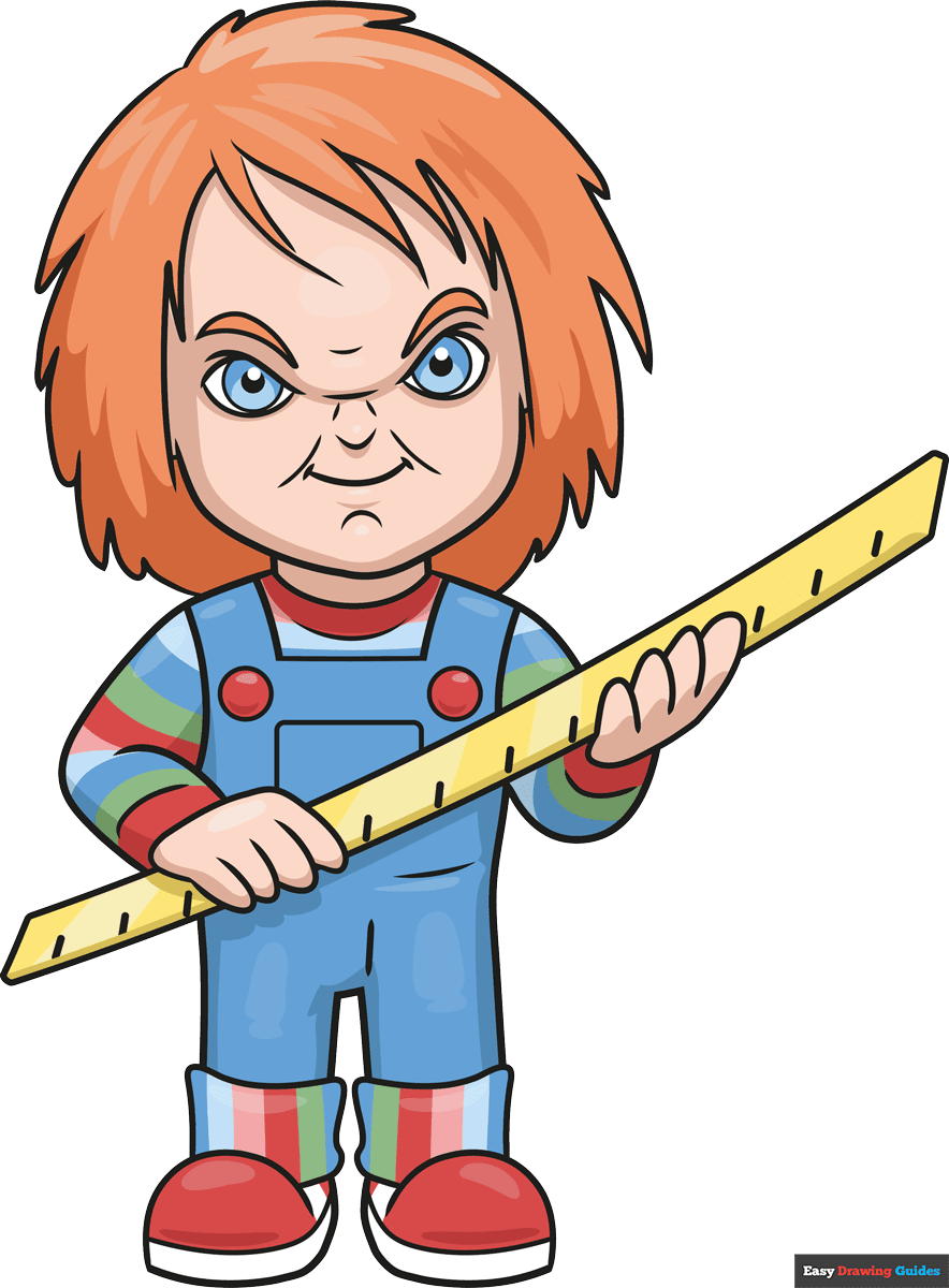 How to draw chucky