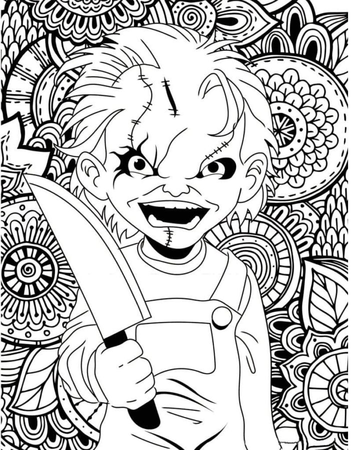 Horror movies coloring pages